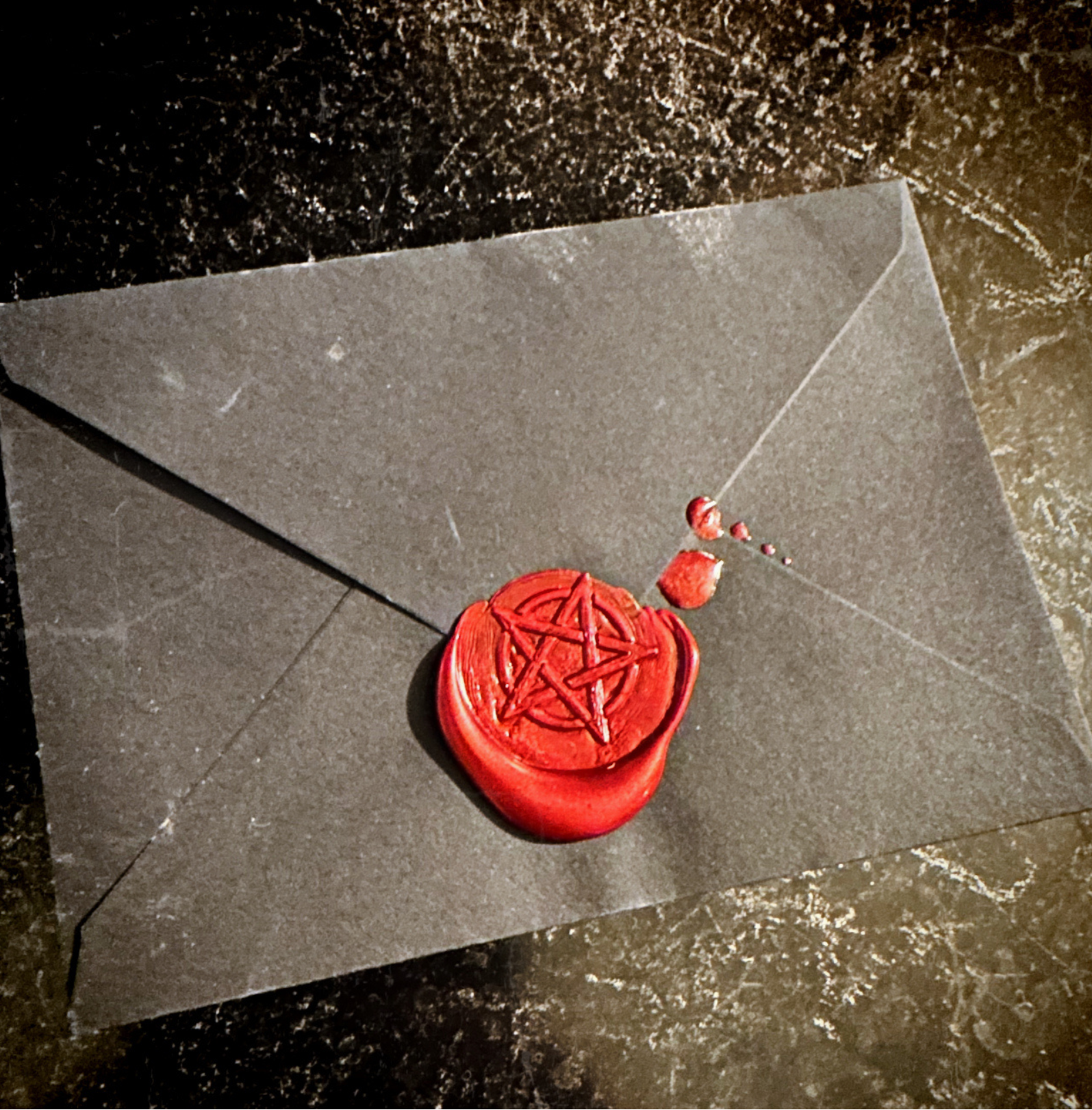 Personalized greeting card with handwritten message by Brandon Richter, perfect for birthdays and special celebrations. Featuring a red pentagram seal.